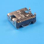 16P SMD L=6.5mm USB 3.1 type C connector female socket